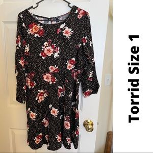 Floral and Animal Print Torrid Dress